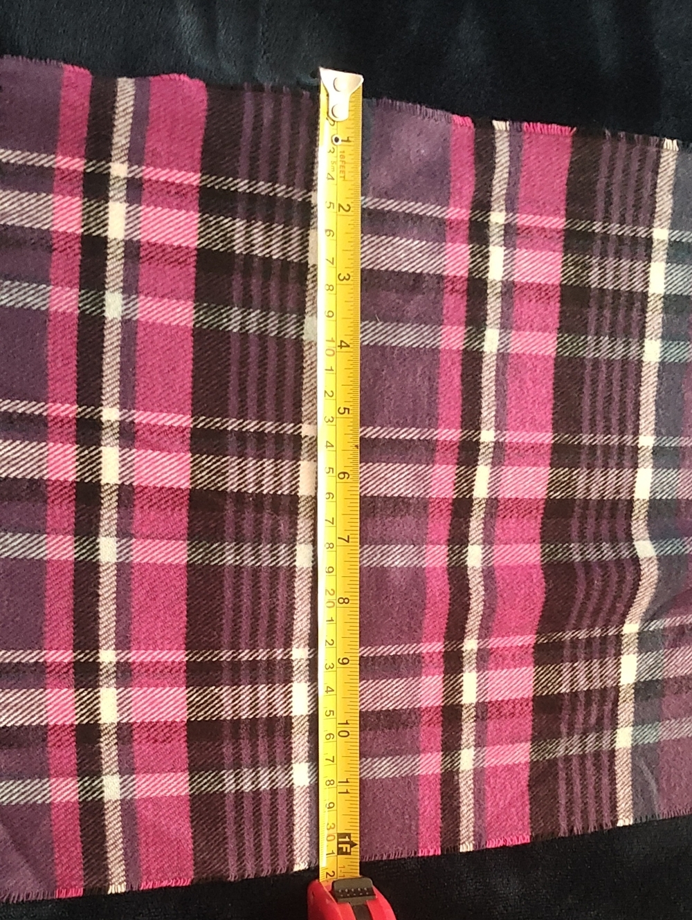 Beautiful 100% Cashmere Scarf 12" Wide 71 " Long Super Soft